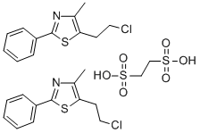 5-(2-Chloroethyl)-4-methyl-2-phenylthiazole ethanedisulfonate (2:1) Struktur