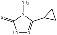 4-AMINO-5-CYCLOPROPYL-4H-[1,2,4]TRIAZOLE-3-THIOL Struktur