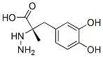 (2S)-3-(3,4-dihydroxyphenyl)-2-hydrazinyl-2-methyl-propanoic acid Struktur