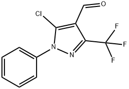 3-trifluoromethyl-1-phenyl-1H-5-chloropyrazole-4-carbaldehyde Struktur