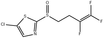 5-Chloro-2-[(3,4,4-trifluoro-3-butenyl)sulfinyl]thiazole Struktur