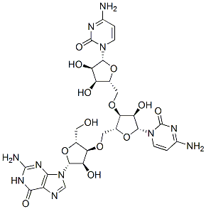 cytidylyl-(5'->3')-cytidylyl-(5'->3')-guanosine Struktur