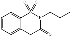 3,4-Dihydro-3-oxo-2-propyl-2H-1,2-benzothiazine 1,1-dioxide Struktur