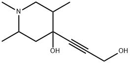 4-(3-Hydroxy-1-propynyl)-1,2,5-trimethyl-4-piperidinol Struktur