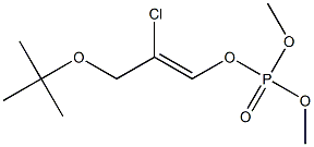 2-Chloro-3-(1,1-dimethylethoxy)-1-propenyl dimethyl phosphate Struktur