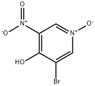 3-NITRO-4-HYDROXY-5-BROMOPYRIDINE N-OXIDE Struktur