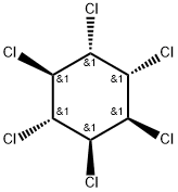 rel-1α*,2α*,3β*,4α*,5β*,6β*-ヘキサクロロシクロヘキサン