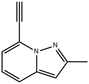 Pyrazolo[1,5-a]pyridine,  7-ethynyl-2-methyl- Struktur