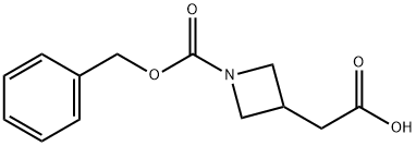 3-CARBOXYMETHYL-AZETIDINE-1-CARBOXYLIC ACID BENZYL ESTER Struktur