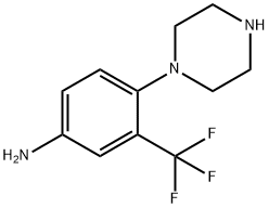 4-(1-PIPERAZINYL)-3-TRIFLUOROMETHYLBENZENAMINE Struktur