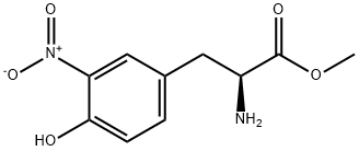 (S)-2-AMINO-3-(4-HYDROXY-3-NITRO-PHENYL)-PROPIONIC ACID METHYL ESTER Struktur