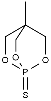 4-Methyl-2,6,7-trioxa-1-phosphabicyclo[2.2.2]octane-1-thione Struktur