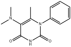 Uracil, 5-(dimethylamino)-6-methyl-1-phenyl- Struktur