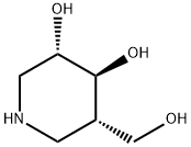 3,4-Piperidinediol, 5-(hydroxymethyl)-, (3S,4S,5S)- (9CI) Struktur