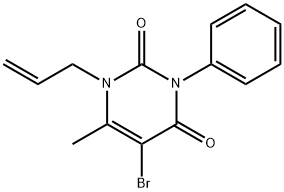 1-Allyl-5-bromo-6-methyl-3-phenylpyrimidine-2,4(1H,3H)-dione Struktur