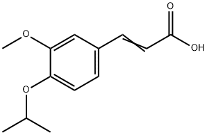 (2E)-3-(4-ISOPROPOXY-3-METHOXYPHENYL)ACRYLIC ACID Struktur