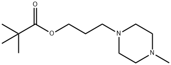 Pivalic acid 3-(4-methyl-1-piperazinyl)propyl ester Struktur