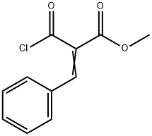 2-(Chloroformyl)-3-phenylpropenoic acid methyl ester Struktur