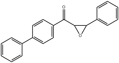 Methanone, (1,1'-biphenyl)-4-yl(3-phenyloxiranyl)- Struktur