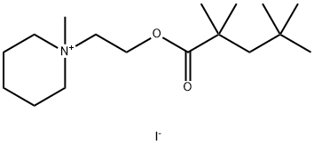 Valeric acid, 2,2,4,4-tetramethyl-, 2-piperidinoethyl ester, methiodid e Struktur