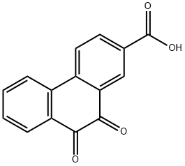 9,10-Dioxo-9,10-dihydrophenanthrene-2-carboxylic acid Struktur