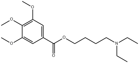 3,4,5-Trimethoxybenzoic acid 4-(diethylamino)butyl ester Struktur