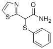 alpha-Phenylthio-2-thiazoleacetamide Struktur