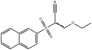 3-ETHOXY-2-(2-NAPHTHYLSULFONYL)ACRYLONITRILE Struktur