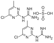 Guanidine, (4-chloro-6-methyl-2-pyrimidinyl)-, sulfate (2:1) Struktur