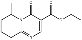 6,7,8,9-Tetrahydro-6-methyl-4-oxo-4H-pyrido[1,2-a]pyrimidine-3-carboxylic acid ethyl ester Struktur