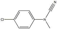 (4-chlorophenyl)methylcyanamide Struktur