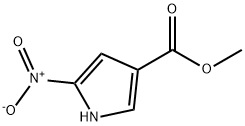 3-(Methoxycarbonyl)-5-nitro-1H-pyrrole Struktur