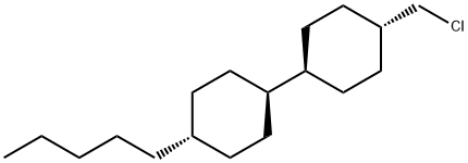 (trans,trans)-4-(chloroMethyl)-4'-pentyl-1,1'-Bicyclohexyl Struktur