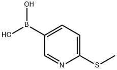 2-(METHYLTHIO)-5-PYRIDINYL-BORONIC ACID Struktur