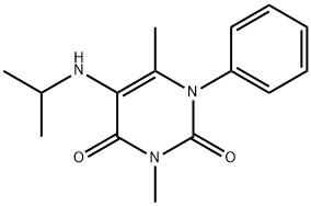 5-(Isopropylamino)-3,6-dimethyl-1-phenylpyrimidine-2,4(1H,3H)-dione Struktur