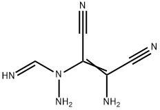 Methanimidic  acid,  N-(2-amino-1,2-dicyanoethenyl)-,  hydrazide Struktur