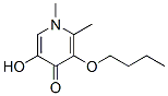 4(1H)-Pyridinone, 3-butoxy-5-hydroxy-1,2-dimethyl- (9CI) Struktur