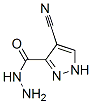 1H-Pyrazole-3-carboxylicacid,4-cyano-,hydrazide(9CI) Struktur