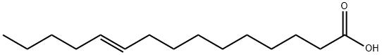 10TR-PENTADECENOIC ACID Struktur