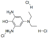 2,6-diamino-4-(diethylamino)phenol trihydrochloride Struktur