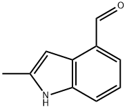 1H-Indole-4-carboxaldehyde, 2-methyl- (9CI) Struktur