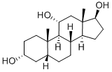 5B-Androstane-3ALPHA,11ALPHA,17B-triol Struktur