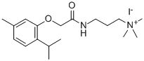 Ammonium, (3-(2-(thymyloxy)acetamido)propyl)trimethyl-, iodide Struktur