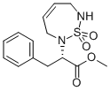 1,2,7-THIADIAZEPINE-2(3H)-ACETIC ACID, 6,7-DIHYDRO-ALPHA-(PHENYLMETHYL)-, METHYL ESTER, 1,1-DIOXIDE, (ALPHAS) Struktur