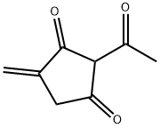 1,3-Cyclopentanedione, 2-acetyl-4-methylene- (9CI) Struktur