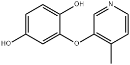 1,4-Benzenediol, 2-[(4-methyl-3-pyridinyl)oxy]- (9CI) Struktur