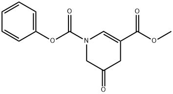 5,6-DIHYDRO-5-OXO-1,3(4H)-PYRIDINEDICARBOXYLIC ACID, 3-METHYL 1-PHENYL ESTER Struktur