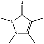 3H-Pyrazole-3-thione,  1,2-dihydro-1,2,4,5-tetramethyl- Struktur