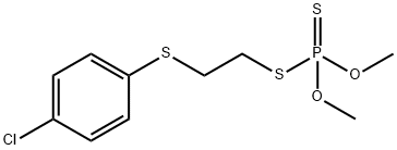 Phosphorodithioic acid S-[2-[(4-chlorophenyl)thio]ethyl]O,O-dimethyl ester Struktur