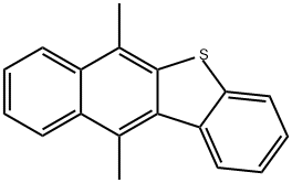 6,11-dimethylbenzo(b)naphtho(2,3-d)thiophene Struktur